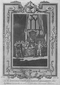 ट्राइएन्नेश इल को उकसाने के लिए, ओलिवर क्रॉमवेल द्वारा, 1653 के लंबे संसद का विघटन