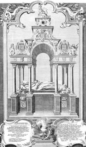 वेस्टमिंस्टर एब्बे में महारानी एलिजाबेथ का स्मारक, 1786
