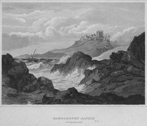 बम्बुर्ग कैसल, नॉर्थम्बरलैंड, 1814 द्वारा जॉन ग्रेग