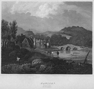 Hawick। सामान्य दृष्टि से। रोक्सबर्गशायर, 1814