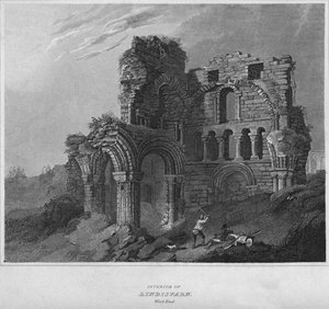 लिंडिस्फ़र्टन का इंटीरियर। वेस्ट एंड, 1814
