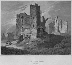 लिंडस्टारने एबे। वेस्ट फ्रंट, 1814 द्वारा जॉन ग्रेग