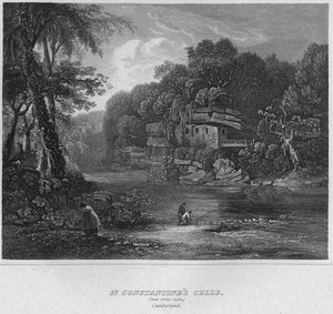 कोल्बी कैसल के पास सेंट कांस्टेंटिंस सेल। कंबरलैंड, 1814 द्वारा जॉन ग्रेग