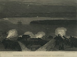 विक्सबर्ग में विद्रोही बैटरियों को चलाना, c.1863 द्वारा जॉन हैमिल्टन