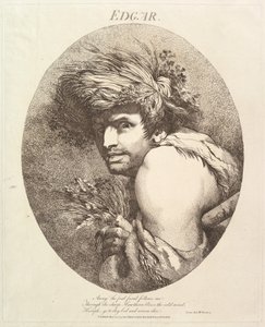 शेक्सपियर का एडगर बारह अक्षर, 20 मई, 1775। द्वारा जॉन हैमिल्टन मोर्टिमर