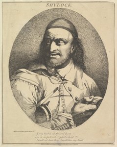 शेक्सपियर से शर्लक बारह अक्षर, 15 मार्च, 1776। द्वारा जॉन हैमिल्टन मोर्टिमर