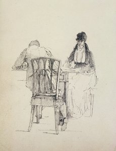 ए मैन रीडिंग, c.1804-30 द्वारा जॉन हार्डन