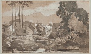 ईस्ट टू अमलेशाइड, 1812 (कागज पर wc) देखें द्वारा जॉन हार्डन