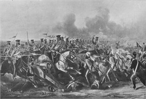 अलीवाल की लड़ाई में 16 वीं क्वींस ओन लांसर्स का प्रभार, 28 जनवरी, 1846, 1847 1909