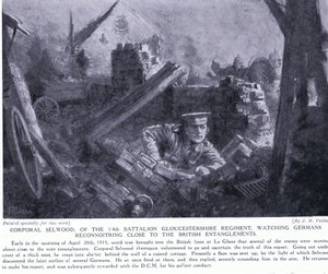 कॉरपोरल सेलवुड ने अप्रैल 1915 में ली घेर में ब्रिटिश लोगों के करीबियों को फिर से संगठित करने के लिए डीसीएम जीता द्वारा जॉन हैरिस वाल्डा