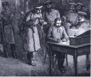 प्रिंस अलेक्जेंडर ने अपने पेटिंग 1886 पर हस्ताक्षर किए, हचिन्सन हिस्ट्री ऑफ द नेशंस वीओएल 4 सी .1920 के चित्रण द्वारा जॉन हैरिस वाल्डा