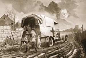निजी शेरिफ ने घायल होने के बाद अपनी एम्बुलेंस में घायल लोगों की सहायता की द्वारा जॉन हैरिस वाल्डा