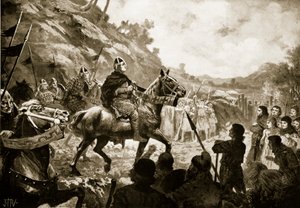 विलियम द कॉन्करर का वेल्स में मार्च द्वारा जॉन हैरिस वाल्डा