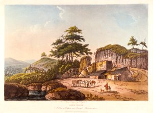 लाइम किल्स। 1798 में ब्रिस्टल, ग्लॉस्टरशायर के पास क्लिफ्टन में एक दृश्य।
