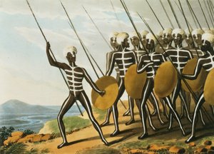 न्यू एस वेल्स के योद्धा एम. डबॉर्ग द्वारा उकेरे गए (fl.1813-1820) 1813 (लिथो)