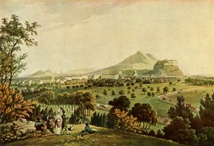 एडिनबर्ग शहर, 1824, 1946। द्वारा जॉन हीविसाइड क्लार्क