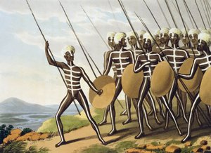न्यू साउथ वेल्स के योद्धाओं, मैथ्यू डबबर्ग (fl.1785-1820) द्वारा उत्कीर्ण, एडवर्ड ओरेम, 1813 द्वारा प्रकाशित द्वारा जॉन हीविसाइड क्लार्क