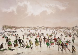 जमैका पॉन्ड, वेस्ट रक्सबरी, मास।, c.1859 (रंग लिथोग्राफ)