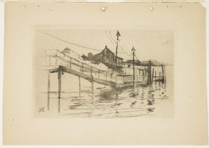 ब्रिजपोर्ट (छोटी प्लेट) पर पुराना टोल हाउस, 1888-1889 द्वारा जॉन हेनरी ट्वॉटमैन