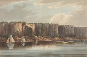 द हडसन रिवर पोर्टफोलियो का पालिसेड्स नंबर 19, 1823-24। द्वारा जॉन हिल