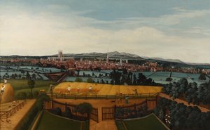 पूर्व से Worcester का एक प्रॉस्पेक्ट, c.1750 द्वारा जॉन आई हैरिस