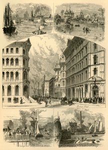 शिकागो में दृश्य, 1874।