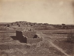 ज़ूनी प्यूब्लो, 1879। द्वारा जॉन कार्ल हिलर्स