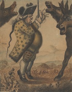 श्री अलेक्जेंडर कैंपबेल, ऑर्गेनिस्ट, कंडक्टिंग थ्री ब्रेइंग एसेस, 1782। द्वारा जॉन केयू