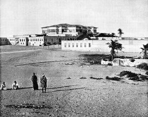 पैलेस और हरेम, अलेक्जेंड्रिया, मिस्र, 1893। द्वारा जॉन एल। स्टोडर्ड