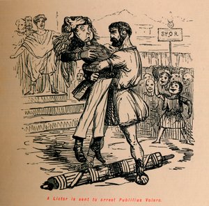 एक Lictor यानी गिरफ्तार करने के लिए भेज दिया जाता है, उन्होंने कहा, 1852 द्वारा जॉन लीचो