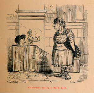 1852 में एक गर्म स्नान करने वाले आर्किमिडीज़