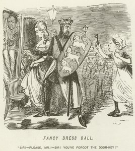 फैंसी ड्रेस गेंद द्वारा John Leech