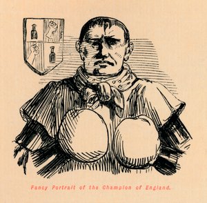 चैंपियन ऑफ़ इंग्लैंड का फैंसी पोर्ट्रेट, c1860, c1860 द्वारा जॉन लीचो