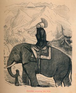 1852 में आल्प्स को पार करते हुए हनिबल द्वारा जॉन लीचो
