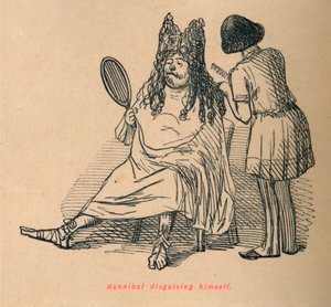 हन्नीबल ने स्वयं को निष्क्रिय करते हुए, 1852 द्वारा जॉन लीचो