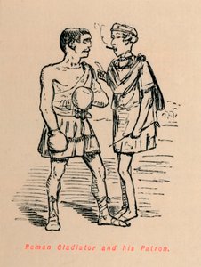 रोमन ग्लेडिएटर और उनके संरक्षक, 1852 द्वारा जॉन लीचो