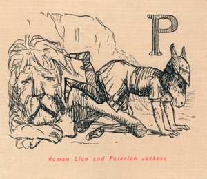 रोमन शेर और फलेरियन जैकस, 1852 द्वारा जॉन लीचो