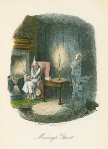 चार्ल्स डिकेंस, 1843 द्वारा ए क्रिसमस कैरोल का दृश्य