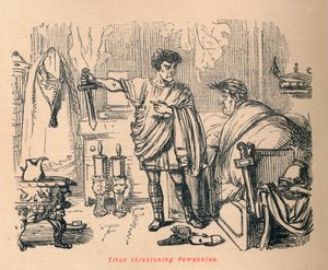 टाइटस धमकी Pomponins, 1852 द्वारा जॉन लीचो