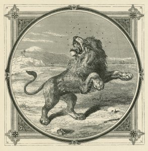 ग्नत शेर की आँखों को चुभता है (उत्कीर्णन)