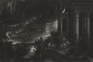 सातवीं प्लेग, c.1824 (मेजोटोटिन) द्वारा जॉन मार्टिन