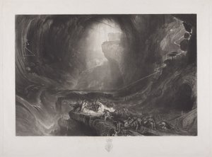 द डेल्यूज, c.1828 (wc पेपर पर) द्वारा जॉन मार्टिन