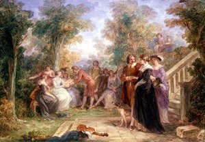 Fete Champetre (जल रंग)