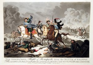 क्रास्नोई (क्रास्नोजे) की लड़ाई से बोनापार्ट की उड़ान 1812 - राइट, जॉन मैसी (1777-1866) - 1814 - एक्वाटिंट - 42,1x57,5 - निजी संग्रह