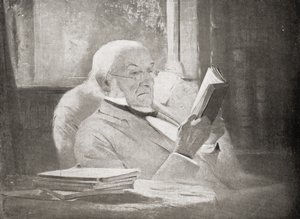 विलियम एवर्ट ग्लैडस्टोन (1809-98) बुढ़ापे में, लोर्ने के मार्किस द्वारा &39;वीआरआई हर लाइफ एंड एम्पायर&39; से दृष्टांत द्वारा जॉन मैकलुर हैमिल्टन