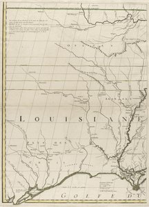 अमेरिका में ब्रिटिश और फ्रांसीसी प्रभुत्व का एक नक्शा, 1756 (कागज पर रूपरेखा रंग के साथ उत्कीर्णन) द्वारा जॉन मिशेल