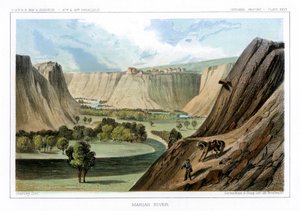 मारिया नदी, मोंटाना, संयुक्त राज्य अमेरिका, 1856।