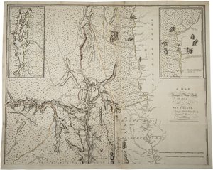 कैप्टन मॉन्ट्रेस, इंजीनियर, 1775, 10 जून 1775 को एक वास्तविक सर्वेक्षण से पेनसिल्वेनिया और न्यू इंग्लैंड के हिस्से के साथ न्यूयॉर्क प्रांत का एक नक्शा