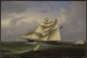 ओशियन ब्रिफ़ लीविंग हैलिफ़ैक्स हार्बर, 1854 द्वारा जॉन ओब्रायन