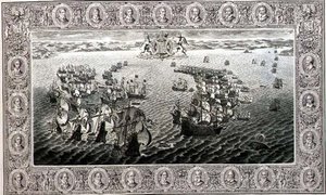 आर्मडा (एक टेपेस्ट्री से उत्कीर्णन) द्वारा जॉन पाइन